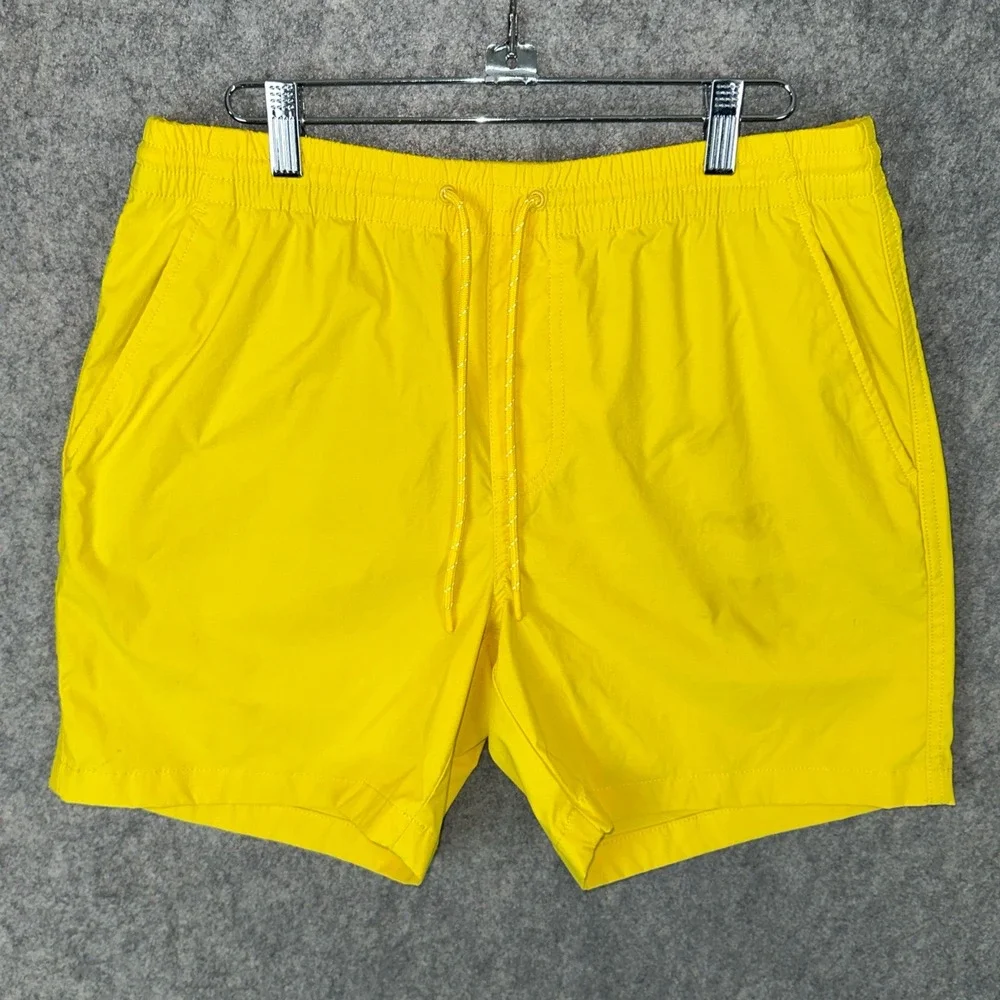 J. Crew Shorts Mens M Yellow Dock Short AV450 6